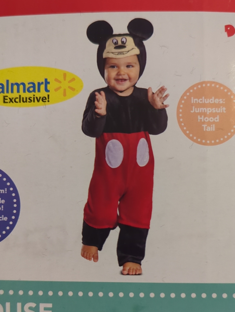 Mickey Mouse Disney Baby, Halloween Costume, Child's Sz 2T, NWT